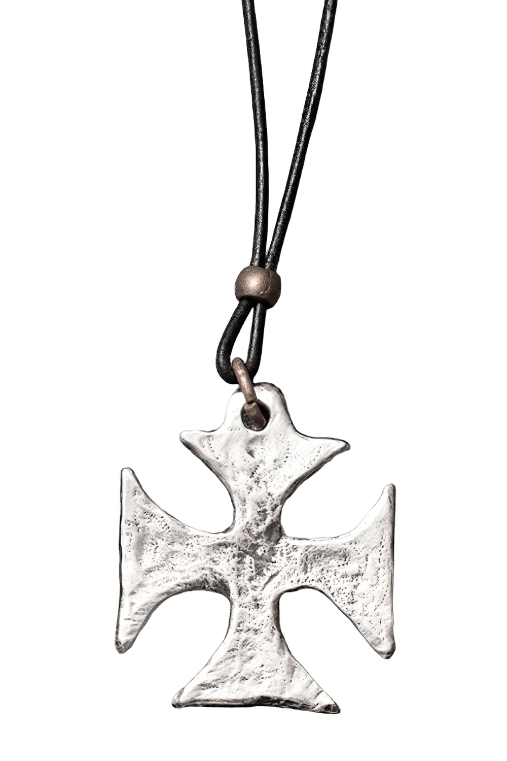 Templar Cross Pattée Pewter Pendant for Gothic Style