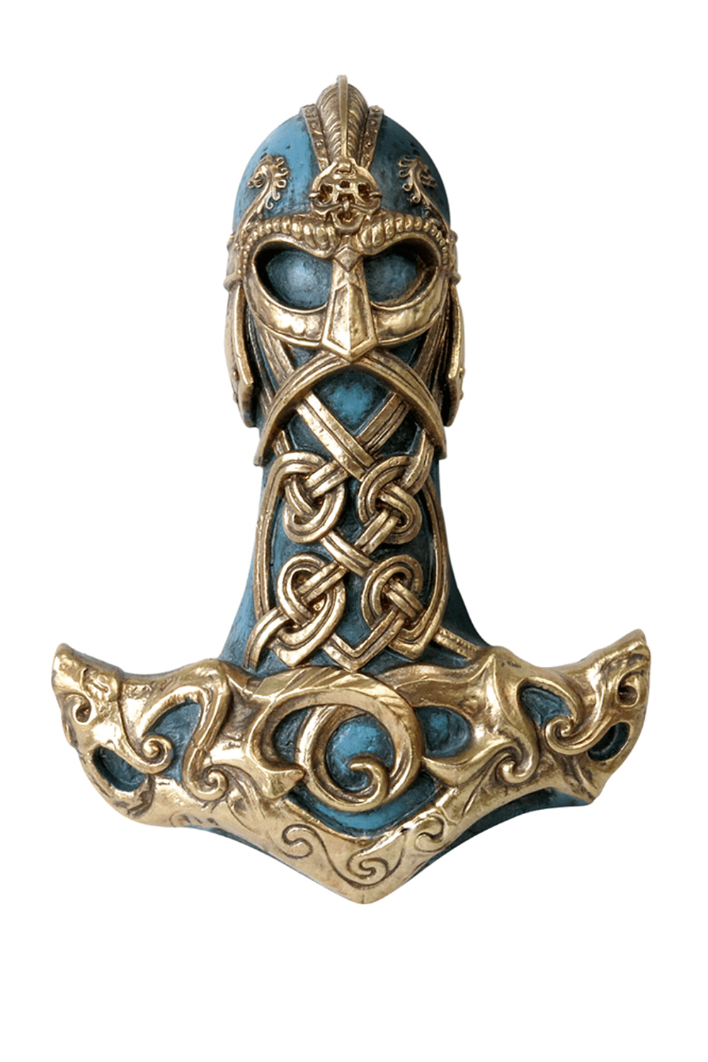 Thor's Hammer Mollnir Resin Wall Mount for Viking Decor