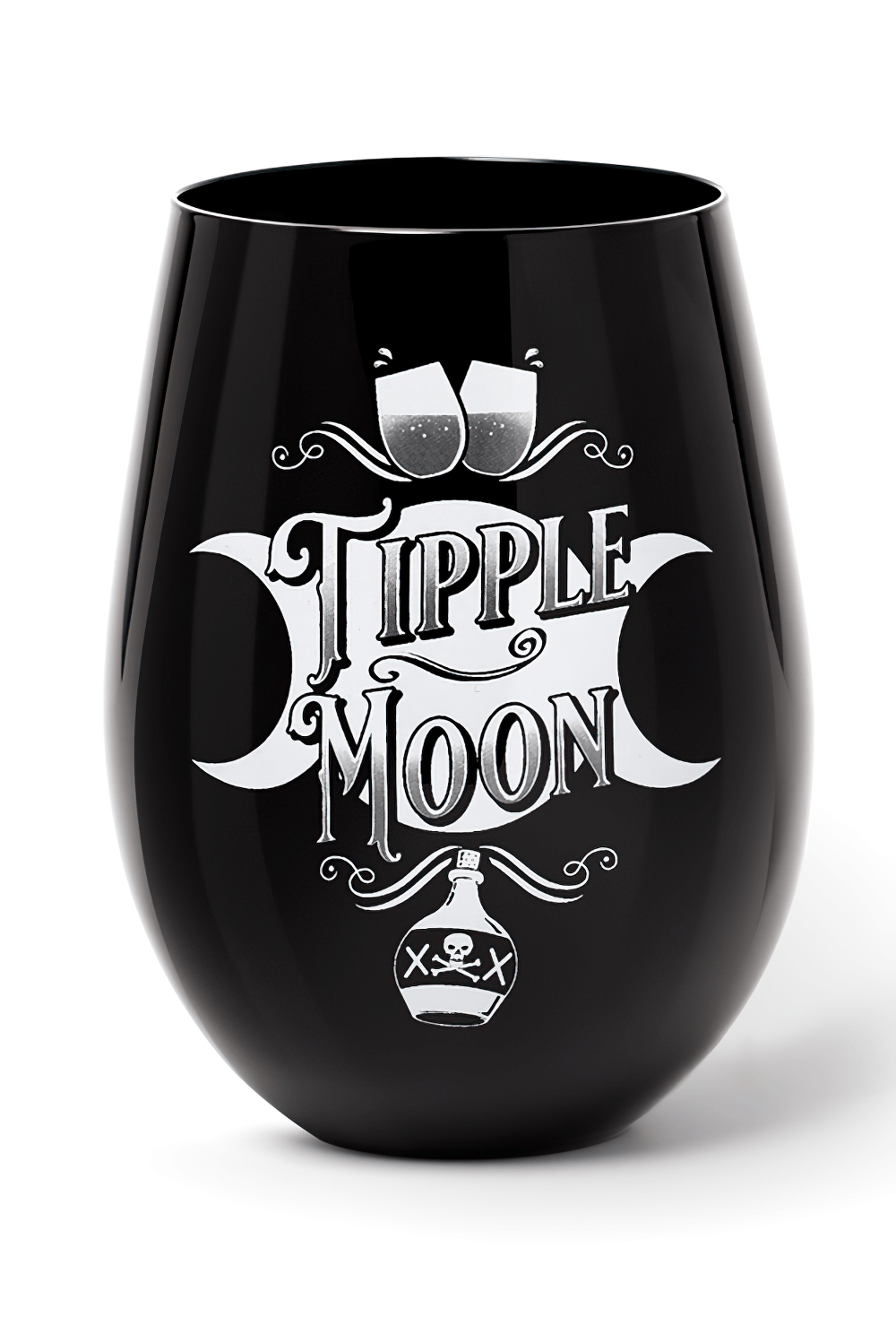 Tipple Moon Stemless Glass with Alchemy Design