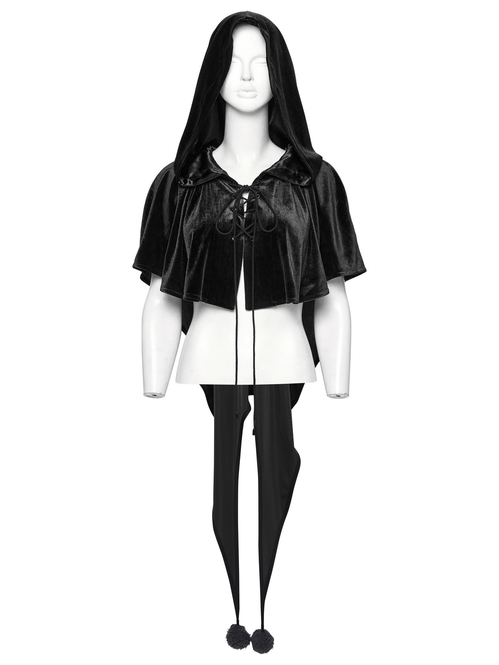 Velvet Hooded Cape for Fantasy Cosplay and Costumes