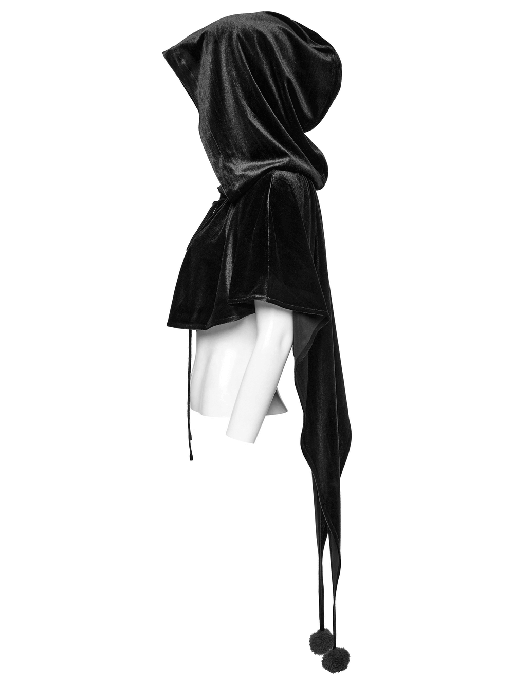 Velvet Hooded Cape for Fantasy Cosplay and Costumes