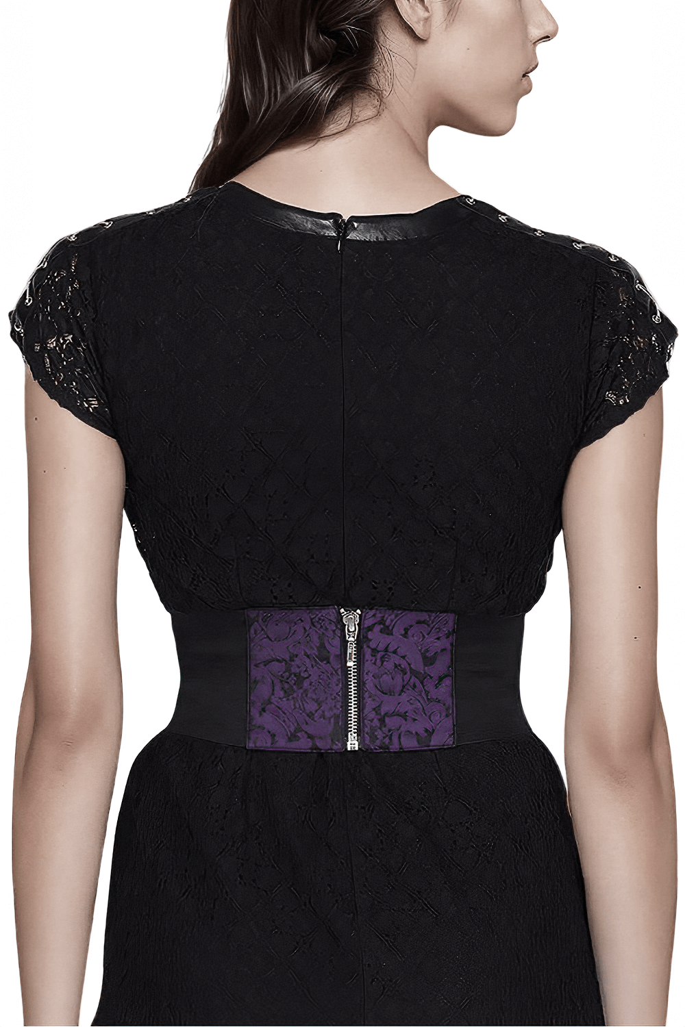 US SALE of Versatile Waist-Cinching Corset Belt in Faux Leather