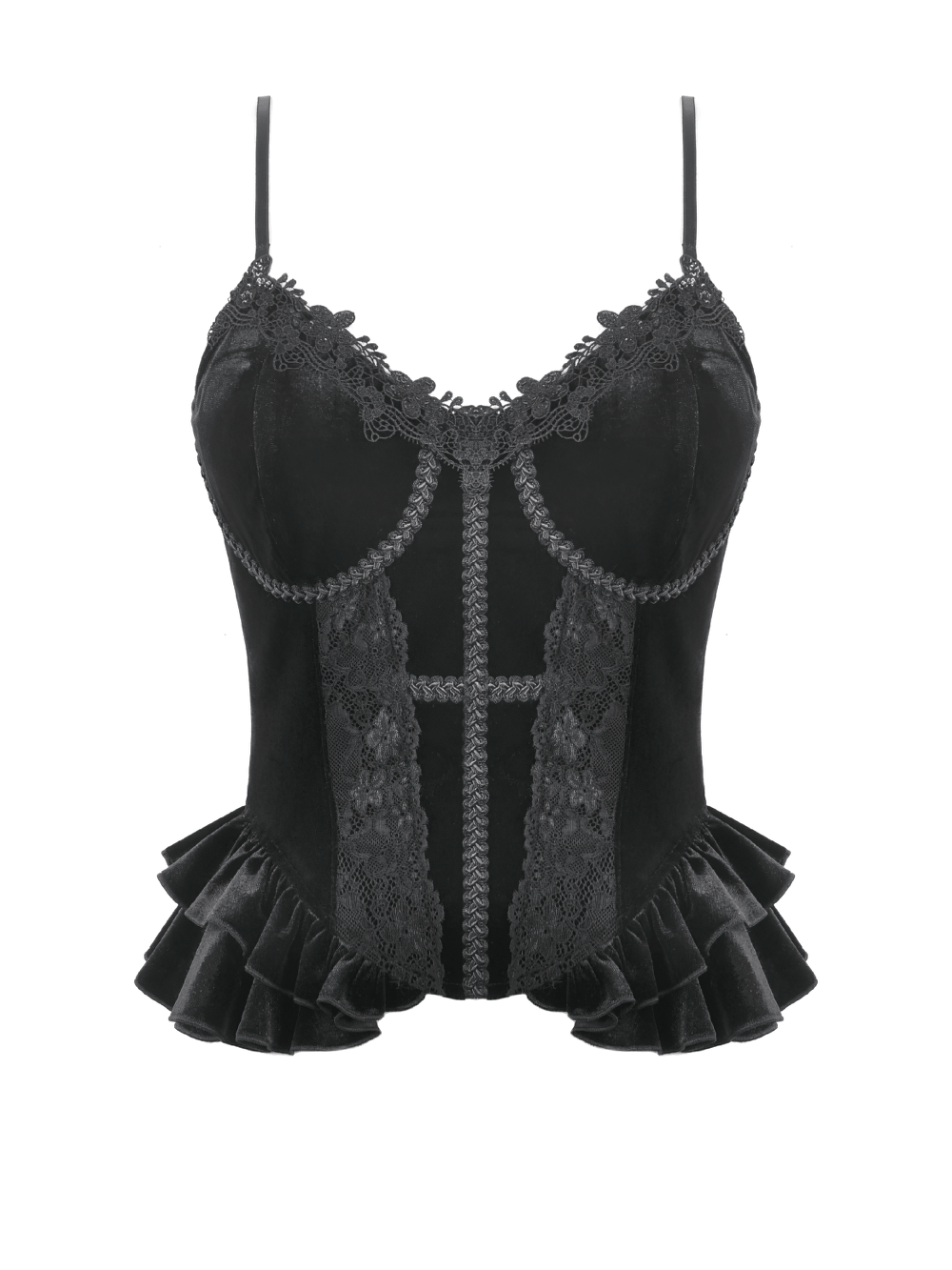 Victorian Dark Romance Spaghetti Strap Corset Top for Women