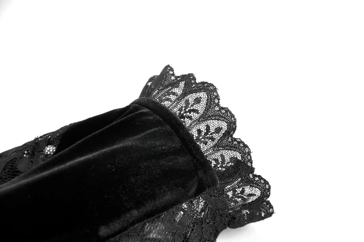 Victorian Floral Lace Arm Warmers for Alternative Styling