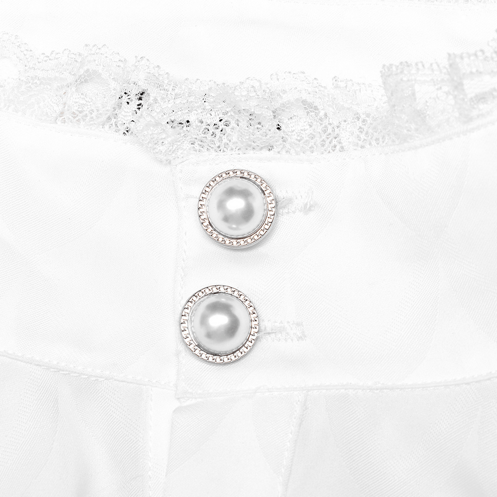 Victorian-Inspired Men's Silky Jacquard Dress Shirt