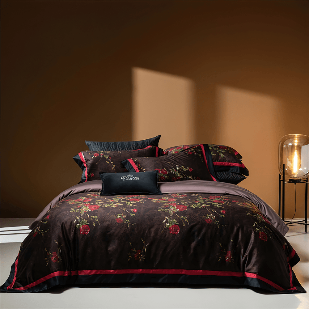 Vintage Rose Lyocell Cotton Duvet Bedding Set
