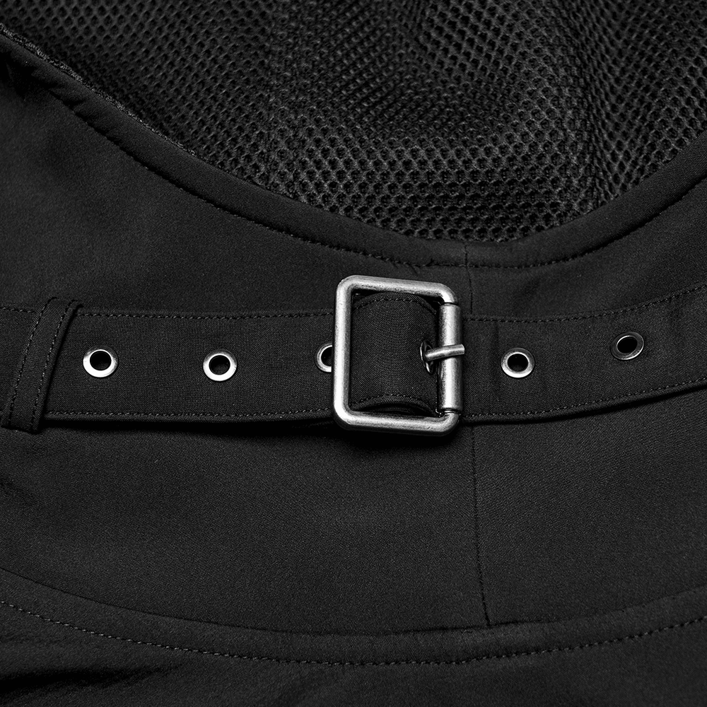 Waterproof Wasteland Punk Cape with Hood and 3D Pockets