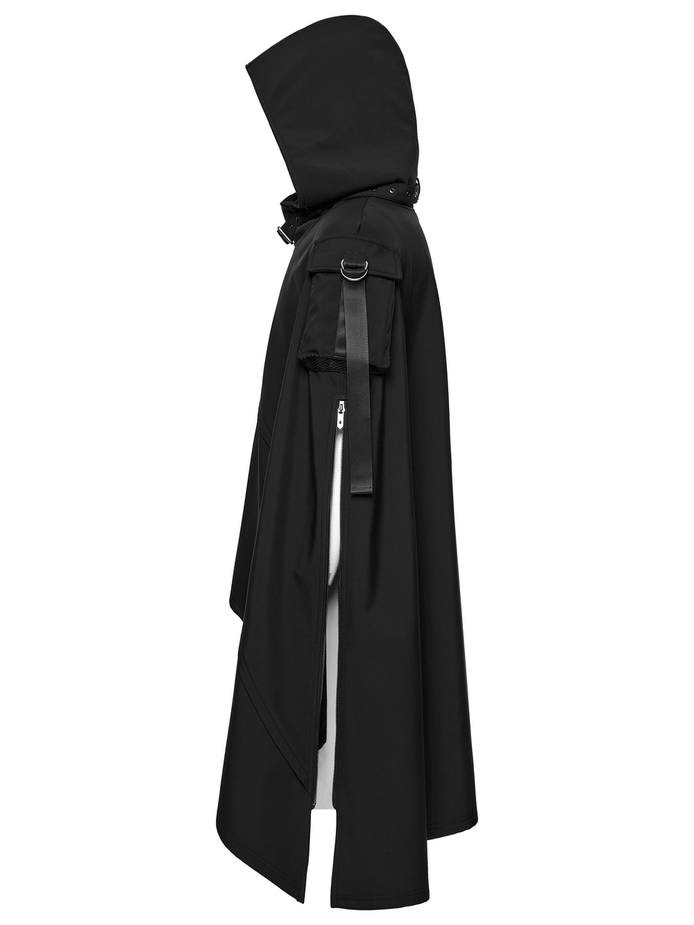 Waterproof Wasteland Punk Cape with Hood and 3D Pockets