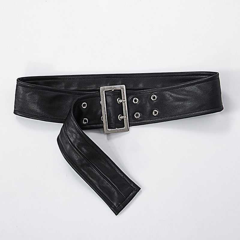 What to Wear to a Concert / Zipper Corset Dress with Sash and Chain in Gothic Style