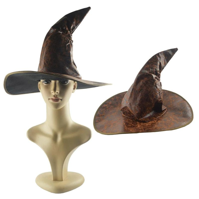 Witch Wizard Leather Hats / Fashion Headgear for Halloween Party / Costume Accessories