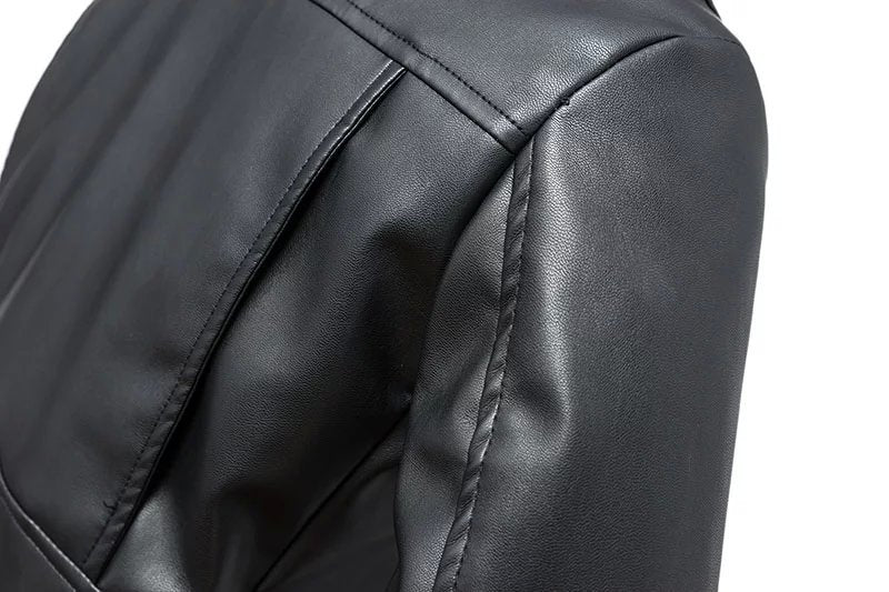 US SALE of Women Faux Leather Jacket With Belt / Biker Jackets in Classic Rock Style