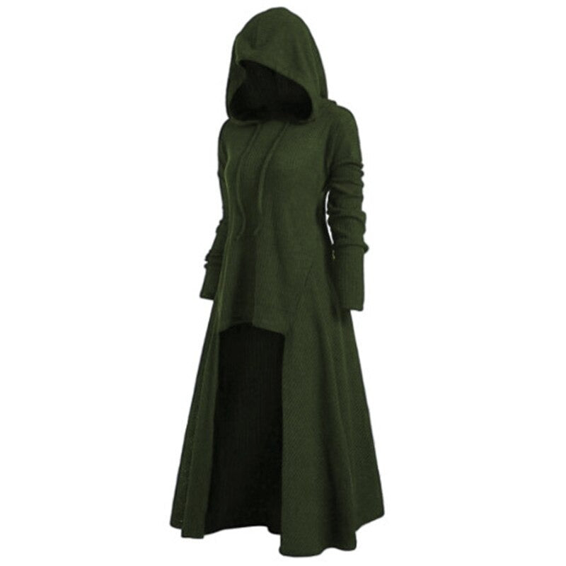EU SALE of Women Hoodies Coat Dress / Long Sleeve 6 Color Pullover Dresses in Gothic