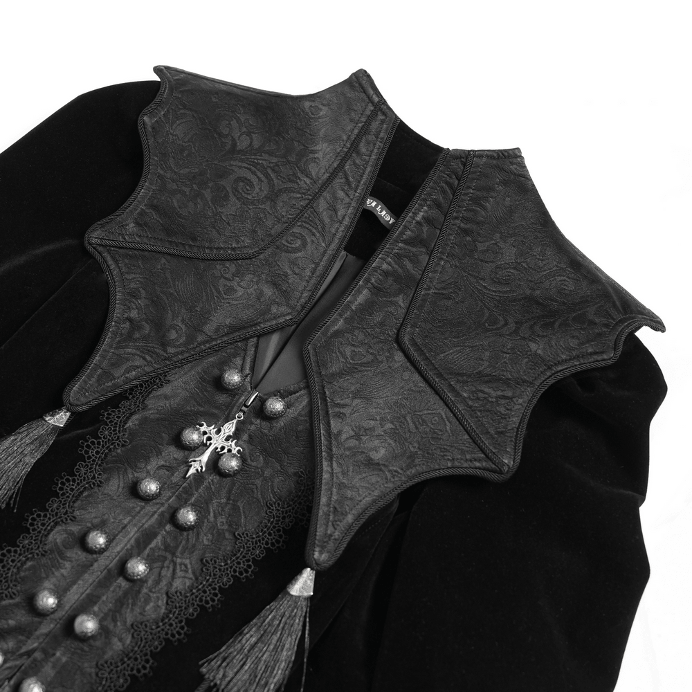 Women's Gothic Lace Bell Sleeve Tailcoat Jacket