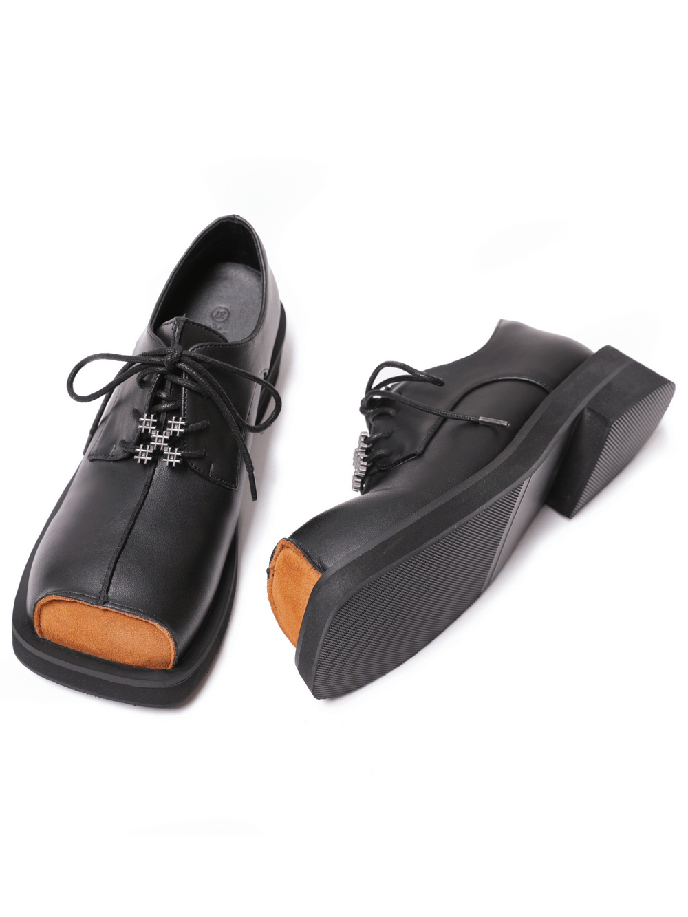 Women's Gothic Lace-Up Shoes with Square Toes