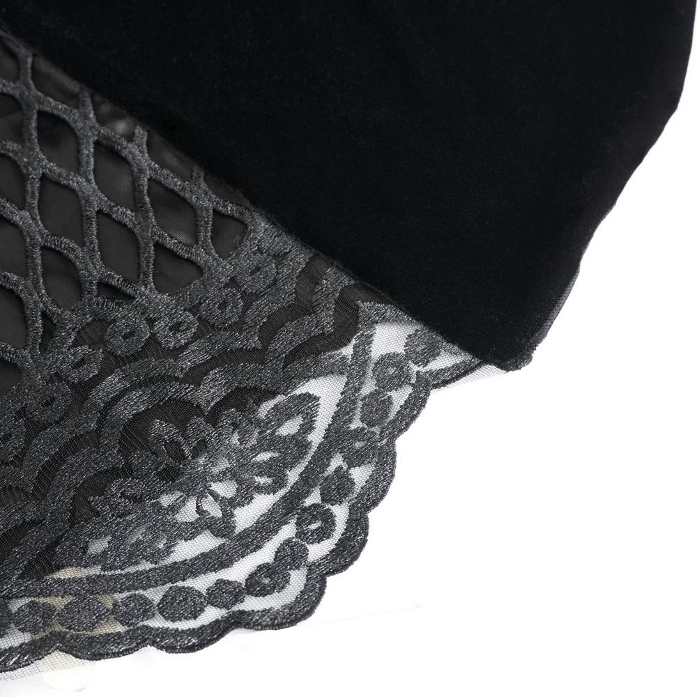 Women's Lace Gorgeous Dress with Feather Short Sleeves