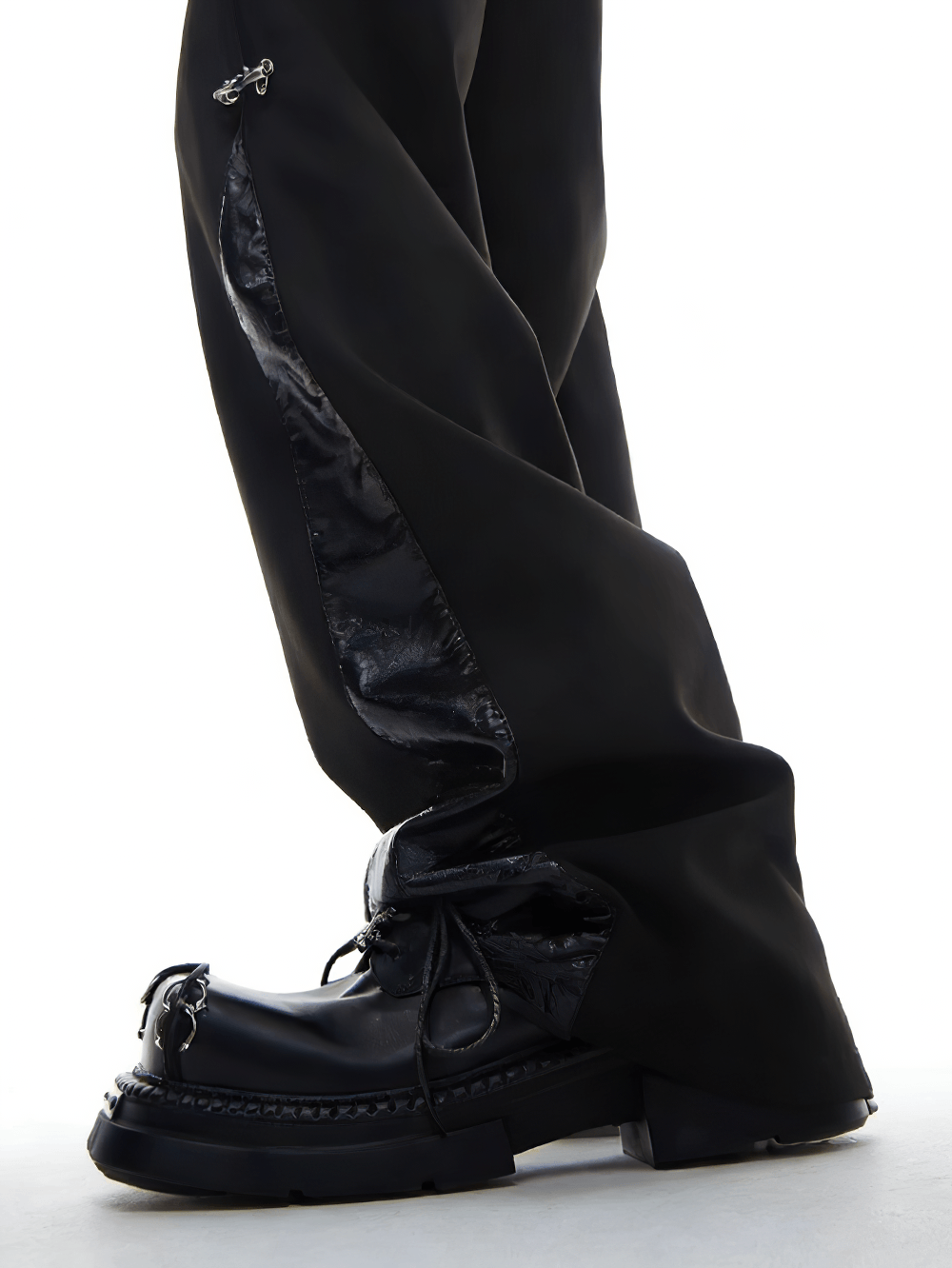 Women's Punk Derby Shoes with Metal Toe Hardware