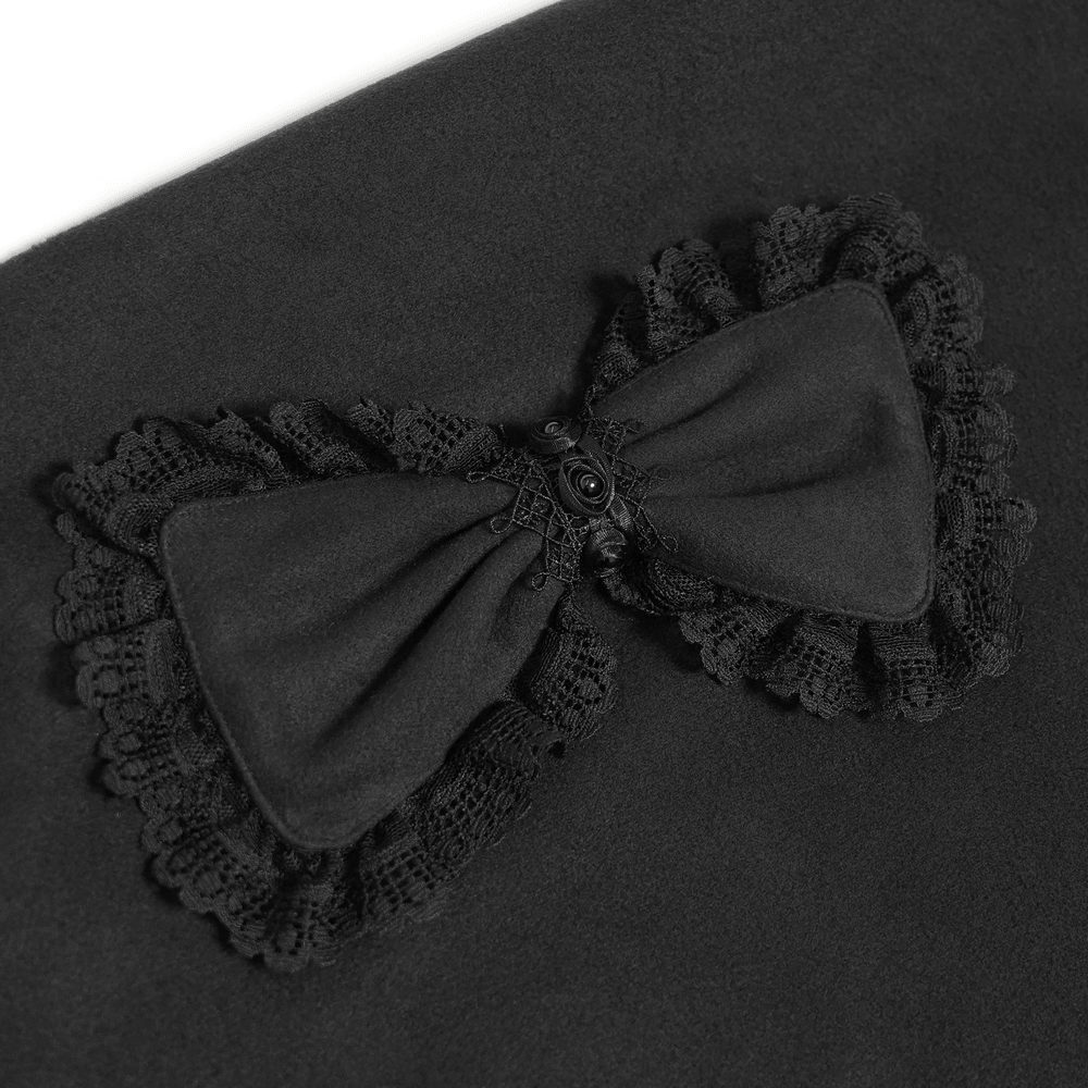 Women's Victorian Gothic Faux Fur Trim Long Coat